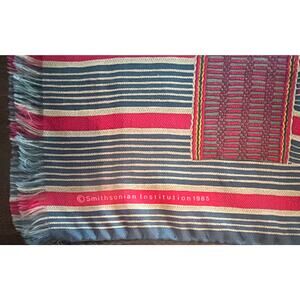 Smithsonian Institution 100% Silk Scarf Vintage 1985 Colorful Unisex Lightweight